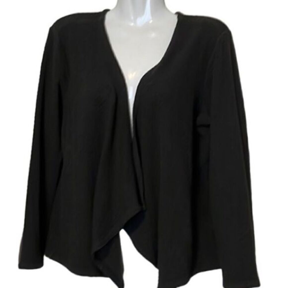 J.Jill Pure Jill womens shrug S gray green textured Preppy long sleeves Cardigan